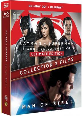 Batman v Superman : l'aube de la justice + Man of Steel - Coffret Blu-ray 3D + Blu-ray 2D