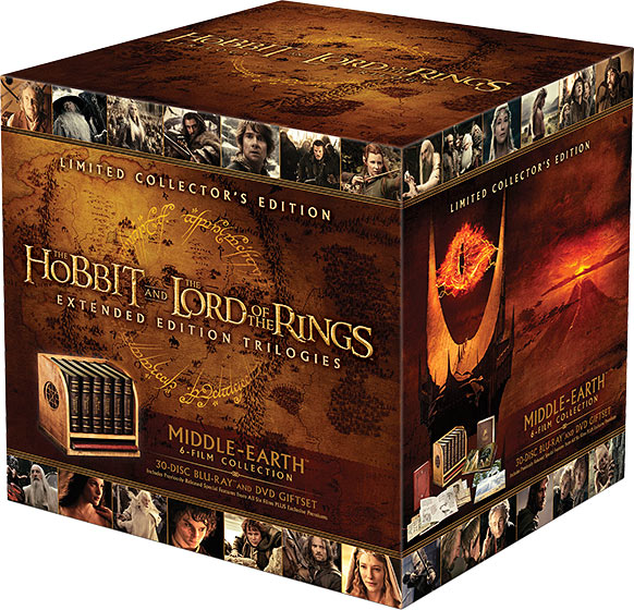 Trilogies Le Hobbit & Le Seigneur des Anneaux - Versions longues + bonus - Blu-ray - Coffret Collector limité