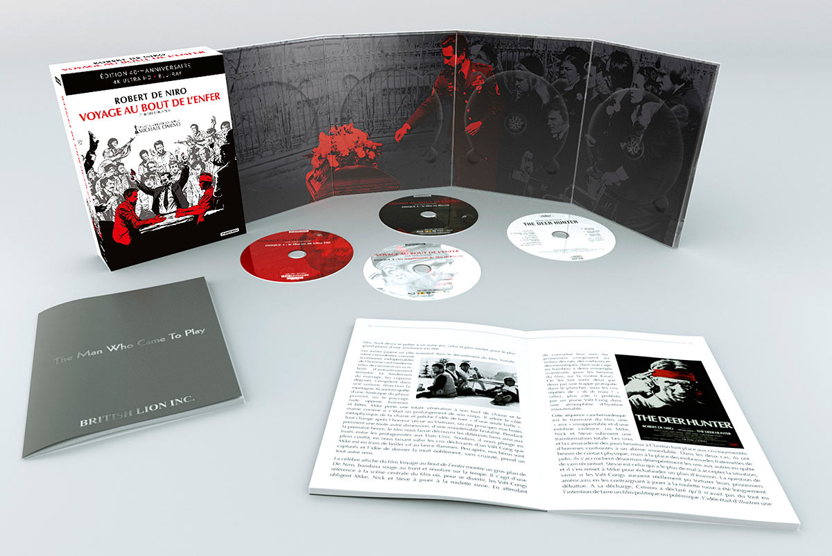 Voyage au bout de l'enfer - Collector 4K Ultra HD + Blu-ray + Blu-ray bonus + CD-audio bande originale + Livret + Script original