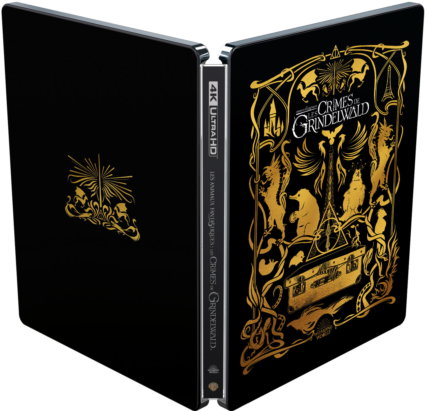 Les Animaux Fantastiques : Les Crimes de Grindelwald - 4K Ultra HD + Blu-ray 3D + Blu-ray + Blu-ray Version Longue + CD Audio BOF - SteelBook Fnac