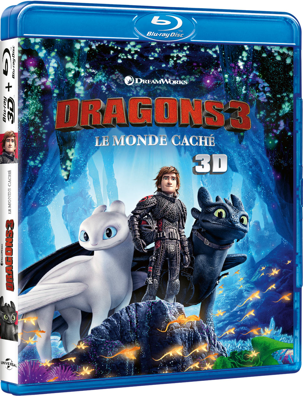 Dragons 3 : Le Monde caché - Blu-ray 3D + Blu-ray 2D + Digital
