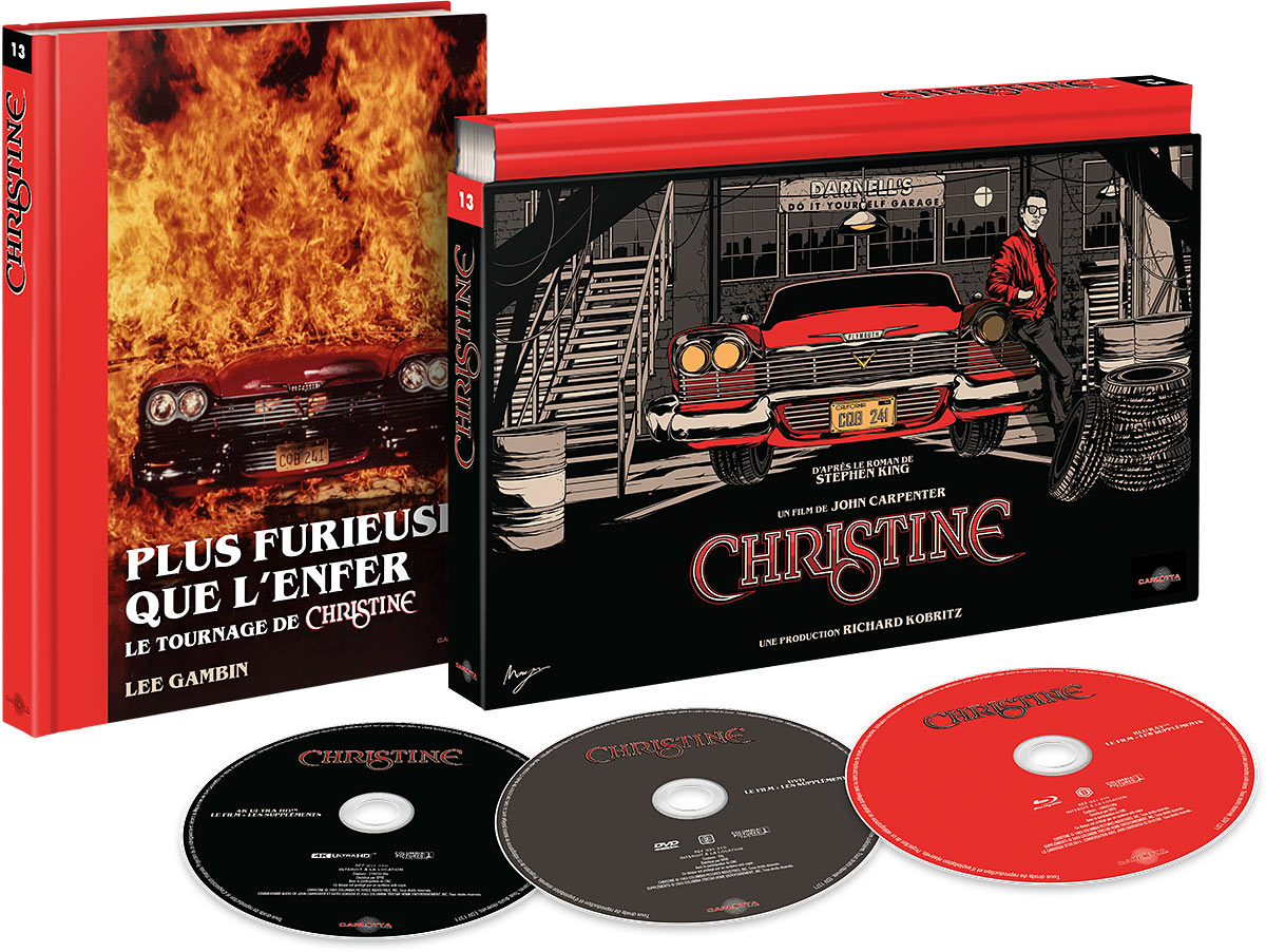 Christine - Ultra Collector 4K UHD + Blu-ray + DVD + Livre 200 pages