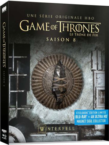 Game of Thrones - Saison 8 - SteelBook Ultra HD 4K + Bu-ray + Magnet collector