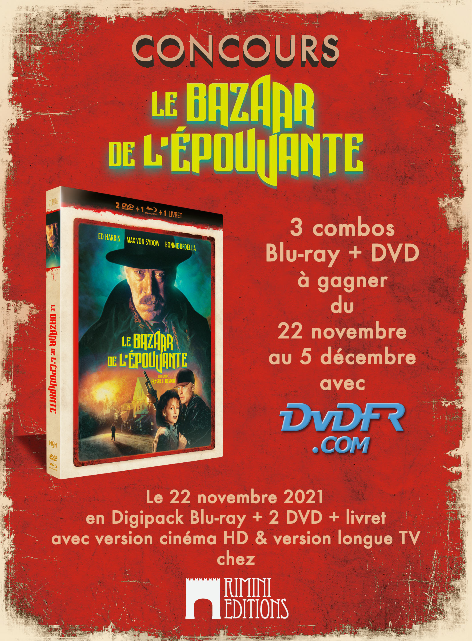 Concours - Le Bazaar de l'épouvante - Blu-ray + DVD + Livret - Rimini Editions