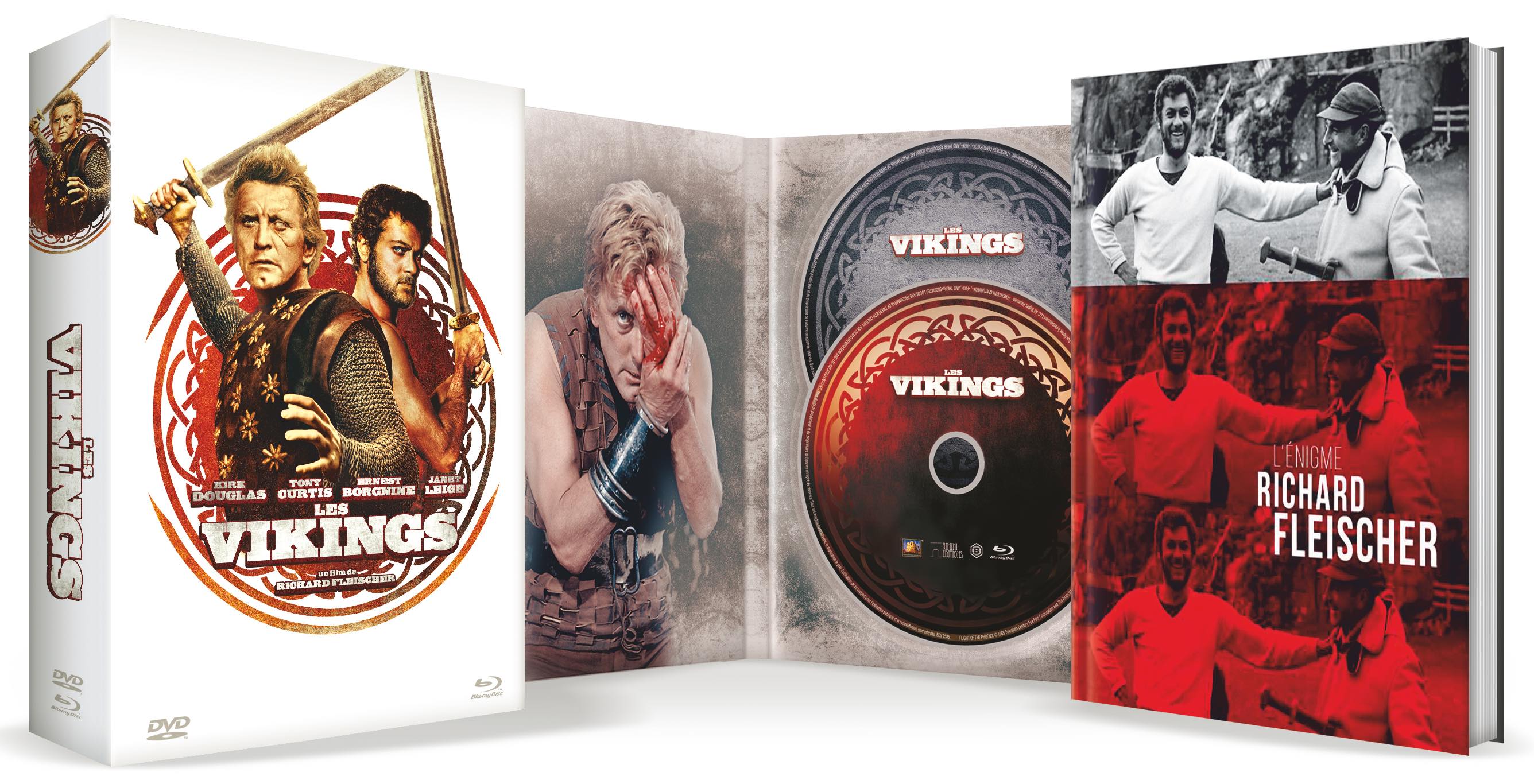 Les Vikings (1958) - Édition Collector Blu-ray + DVD + Livre