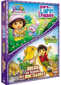 Dora l'exploratrice - Dora et le Lapin de Pâques + Go Diego! - Vol. 2 : Au secours des dinosaures (Pack) - DVD