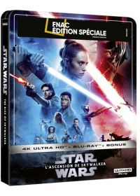 Star Wars 9 : L'Ascension de Skywalker (Édition Spéciale Fnac - Boîtier SteelBook - Blu-ray + Blu-ray bonus + Digital) - 4K UHD