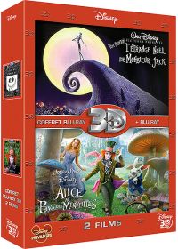 Coffret Blu-ray 3D : Alice au pays des merveilles + L'étrange Noël de Mr. Jack (Blu-ray 3D + Blu-ray 2D) - Blu-ray 3D