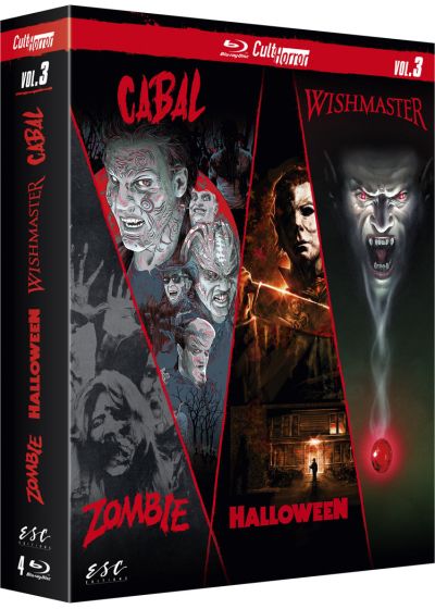Cult'Horror n° 3 : Zombie + Halloween + Wishmaster + Cabal (Pack) - Blu-ray