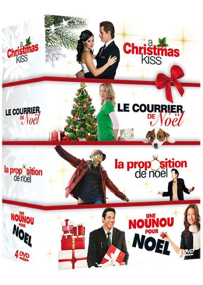 Noël - Coffret 4 films : A Christmas Kiss + Le courrier de Noël + La proposition de Noël + Une nounou pour Noël (Pack) - DVD