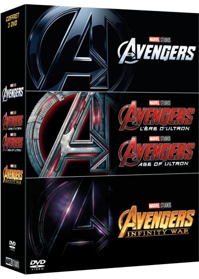 Avengers + Avengers : L'ère d'Ultron + Avengers : Infinity War - DVD