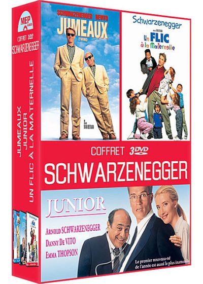 Coffret Arnold Schwarzenegger : Jumeaux + Un flic à la maternelle + Junior