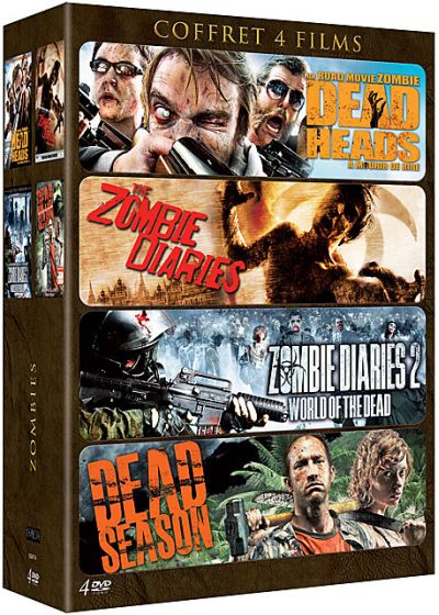 Zombies - Coffret 4 films : Dead Heads + The Zombie Diaries + Zombie Diaries 2 : World of the Dead + Dead Season (Pack) - DVD