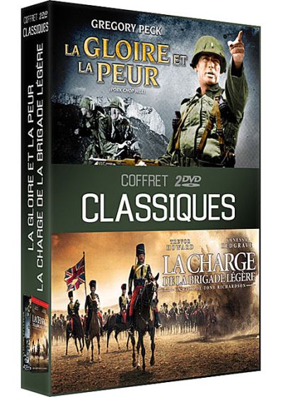 Coffret Classiques : La gloire et la peur + La charge de la brigade légère (Pack) - DVD