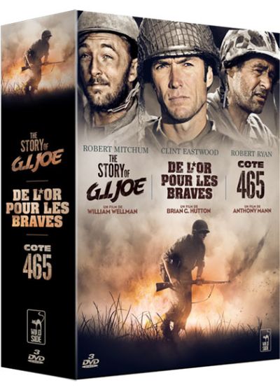 Coffret Guerre - 3 films : De l'or pour les braves + The Story of G.I. Joe + Côte 465 (Pack) - DVD