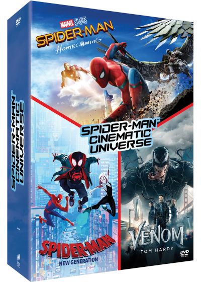 Spider-Man Cinematic Universe : Spider-Man Homecoming + Spider-Man New Generation + Venom (Pack) - DVD