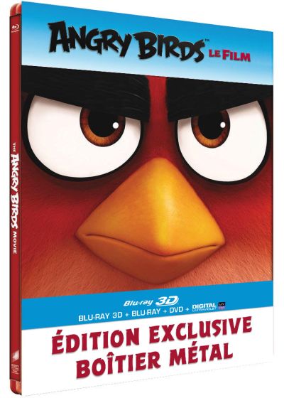 Angry Birds - Le film (Combo Blu-ray 3D + Blu-ray + DVD + Copie digitale - Édition boîtier SteelBook) - Blu-ray 3D