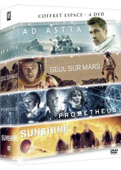 Ad Astra + Seul sur Mars + Prometheus + Sunshine - Coffret 4 films - DVD