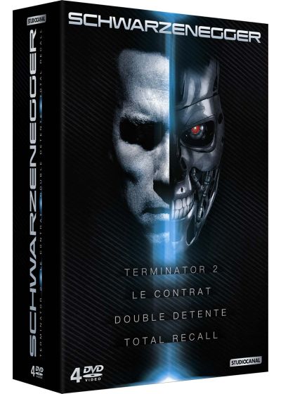 Schwarzenegger : Le contrat + Double détente + Total Recall + Terminator 2 (Pack) - DVD