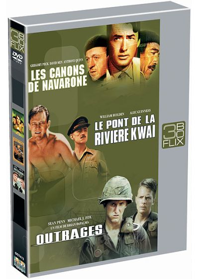 Flix Box - 10 - Les canons de Navarone + Le pont de la rivière Kwai + Outrages - DVD