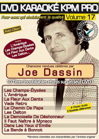 DVD Karaoké KPM Pro - Vol. 17 : Joe Dassin - DVD