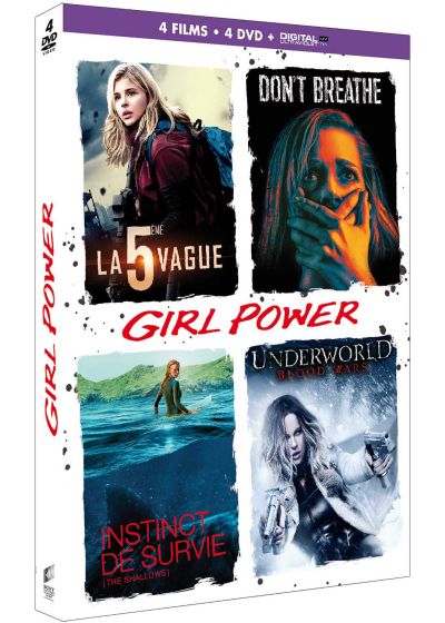 Girl Power - Coffret : La 5ème vague + Don't Breathe + Instinct de survie + Underworld : Blood Wars (DVD + Copie digitale) - DVD