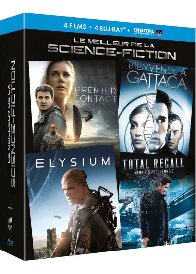 Le Meilleur de la science-fiction - Coffret : Premier contact + Bienvenue à Gattaca + Elysium + Total Recall : mémoires programmées (Blu-ray + Copie digitale) - Blu-ray