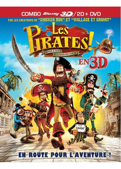 Les Pirates ! Bons à rien, mauvais en tout (Combo Blu-ray 3D + DVD) - Blu-ray 3D
