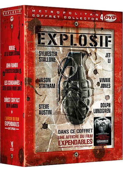 Explosif : Les héros de Expendables - Coffret 4 DVD (Pack) - DVD