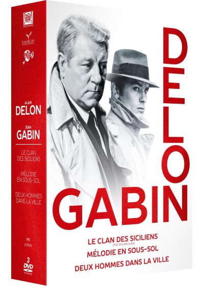 Belmondo-Delon-Gabin : Mélodie en sous-sol + 2 hommes dans la ville + Le Clan des Siciliens (Pack) - DVD