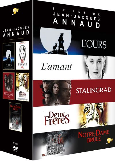 5 films de Jean-Jacques Annaud : L'Ours + L'Amant + Stalingrad + Deux frères + Notre-Dame brûle (Pack) - DVD