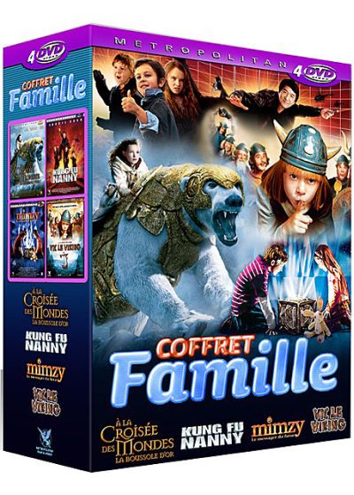 Coffret famille n° 2 : À la croisée des mondes + Kung Fu Nanny + Mimzy - Le messager du futur + Vic le Viking (Pack) - DVD