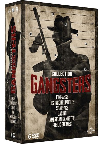 Collection Gangsters : Public Ennemies + Les incorruptibles + Scarface + American Gangster + L'impasse + Casino (Pack) - DVD