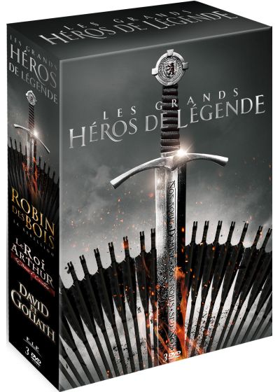 Les Grands Héros des légendes : Robin des Bois : La rebellion + Le Roi Arthur - Le pouvoir d'Excalibur + David et Goliath (Pack) - DVD
