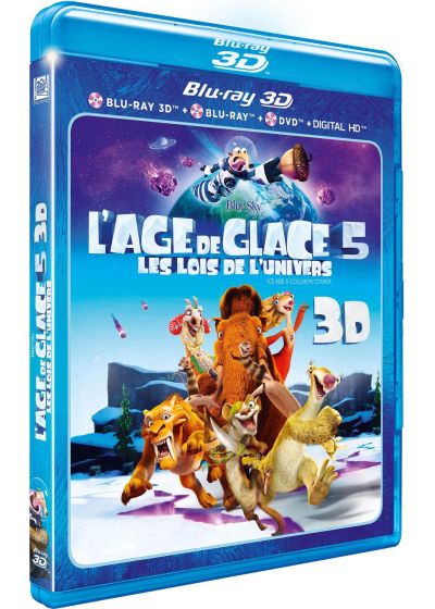 L'Age de glace 5 : Les lois de l'univers (Blu-ray 3D + Blu-ray + DVD + Digital HD) - Blu-ray 3D