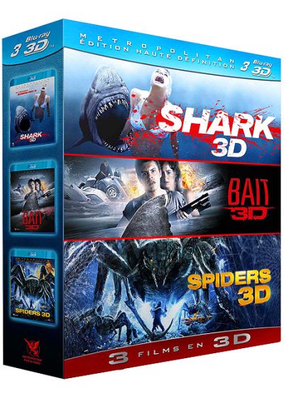 Shark + Bait + Spiders (Pack) - Blu-ray 3D