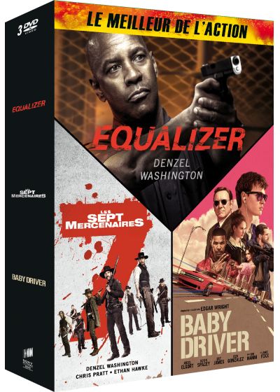 Meilleur de l'action - Coffret : Equalizer + Les Sept Mercenaires + Baby Driver (Pack) - DVD