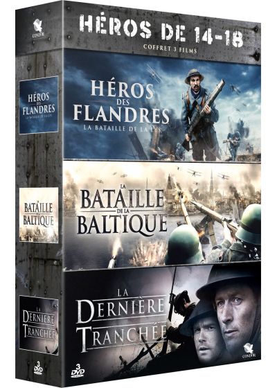 Héros de 14-18 - Coffret 3 films : Héros des Flandres - La Bataille de La Lys + La Bataille de la Baltique + La Dernière Tranchée (Pack) - DVD