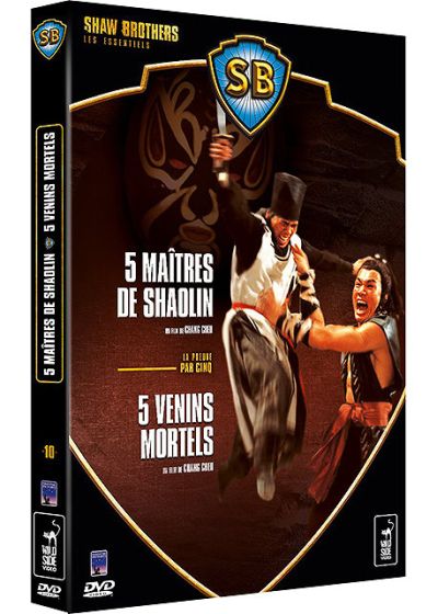 Coffret Shaw Brothers - La preuve par cinq - 5 maîtres de Shaolin + 5 venins mortels (Pack) - DVD