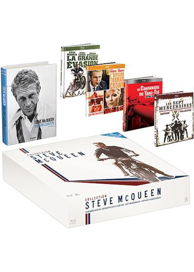 Collection Steve McQueen (I) - 4 films : La grande évasion + Les Sept mercenaires + L'affaire Thomas Crown + La canonnière du Yang-Tsé (Édition Limitée) - Blu-ray