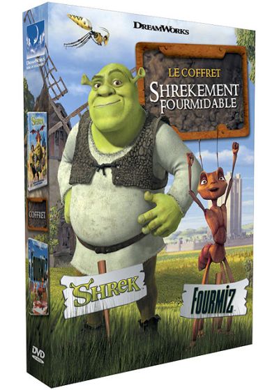 Coffret mini bestioles et maxi ogres - Shrek + Fourmiz - DVD
