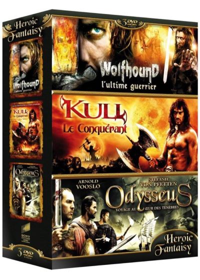 Coffret Heroic Fantasy n° 2 : Wolfhound + Kull le conquérant + Odysseus (Pack) - DVD