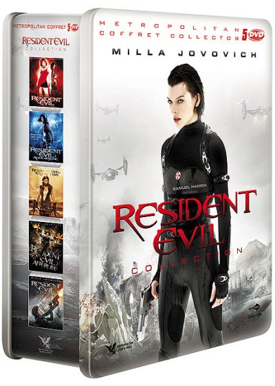Resident Evil Collection : Resident Evil + Resident Evil : Apocalypse + Resident Evil : Extinction + Resident Evil : Afterlife + Resident Evil : Retribution (Coffret métal - Édition Limitée) - DVD