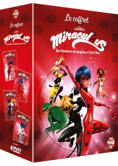 Miraculous, les aventures de LadyBug et Chat Noir - Volumes 12 à 15 (Pack) - DVD