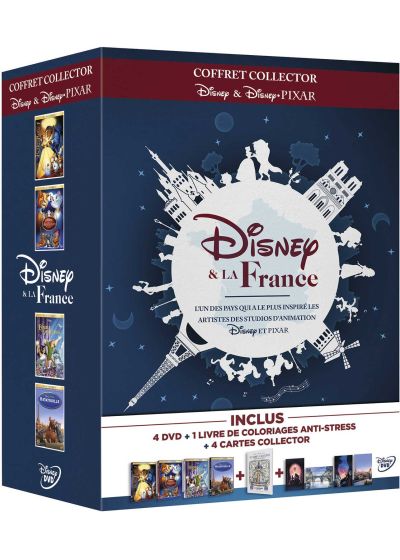 Disney et la France - Coffret Collector : Les Aristochats + La Belle et la Bête + Le Bossu de Notre Dame + Ratatouille - DVD