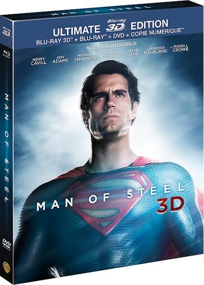 Man of Steel (Ultimate Edition - Blu-ray 3D + Blu-ray + DVD + Copie digitale) - Blu-ray 3D