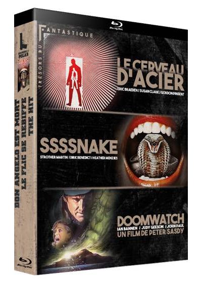 Trésors du Fantastique Vol. 2 : Le Cerveau d'acier + Ssssnake + Doomwatch (Pack) - Blu-ray