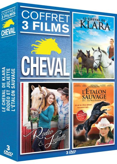 Cheval n° 2 - Coffret 3 films : Le cheval de Klara + Rodéo et Juliette + L'étalon sauvage (Pack) - DVD