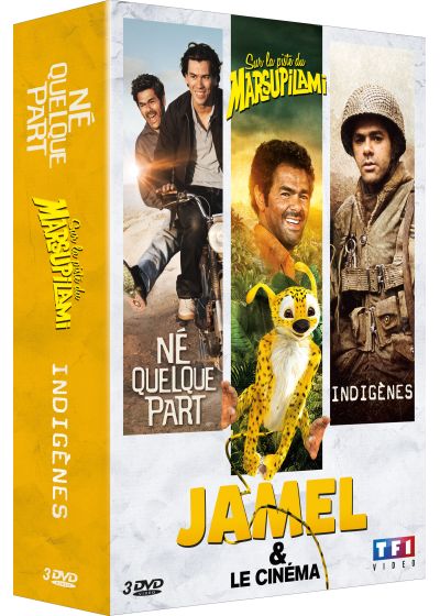 Jamel & le cinéma : Né quelque part + Sur la piste du Marsupilami + Indigènes (Pack) - DVD
