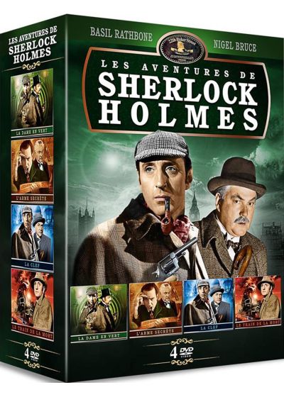 Les Aventures de Sherlock Holmes : La Dame en Vert + L'arme secrète + La clef + Le train de la mort (Pack) - DVD